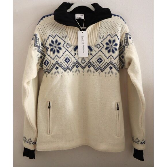 Dale of Norway Women's Sz L Off White Fongen Weatherproof Wool Sweater - Picture 1 of 16